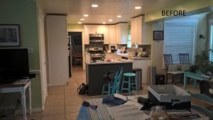 Before kitchen clutter