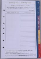Year 7-hole Planner Tabs (Jul '26-Jun '27) -SHIPPING INCL