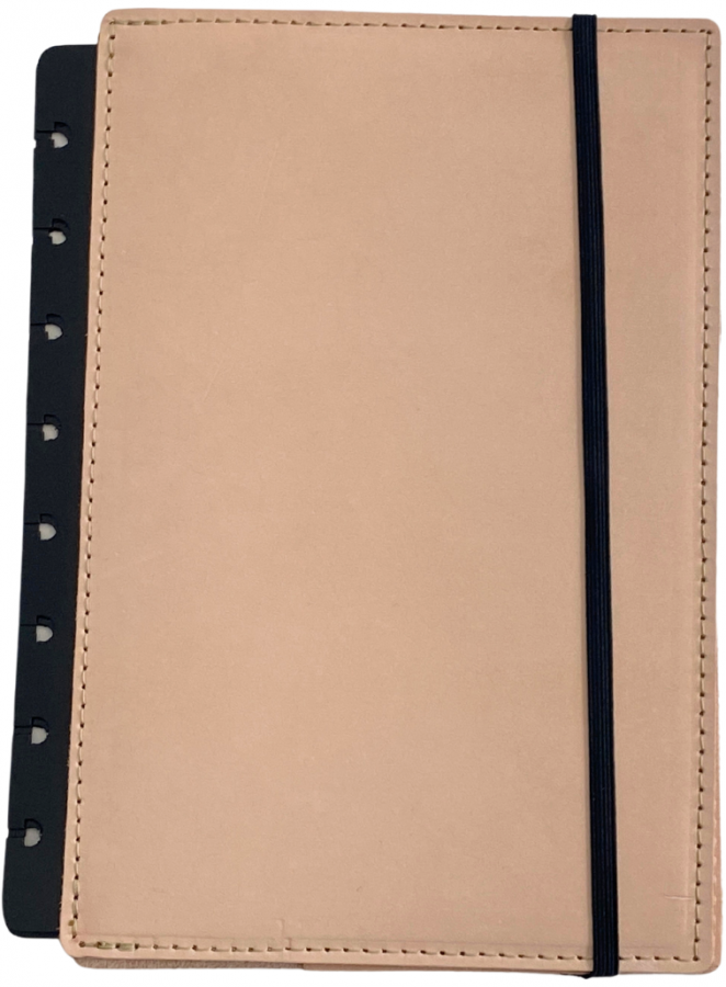 Natural Leather Disc Binder - Click Image to Close