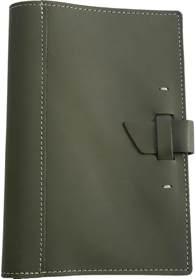 Italian Green Leather Cover [limited time]-Buckle Closure - Click Image to Close