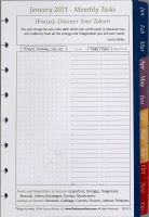 Year Disc punched Calendar Tabs (July 25-Jun'26) -SHIPPING INCL