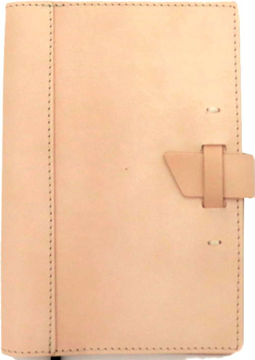 Natural Leather Cover-Buckle Closure - Click Image to Close